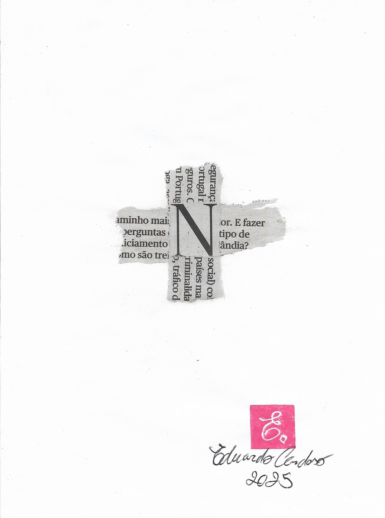 Visual poetry with collage